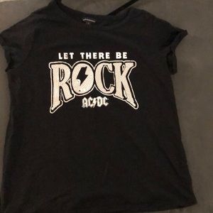 Womens Rock & Republic Black sequined Tee